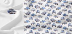 PANEL na triko - Policejní auta velká - varianty | BELA, Funkční úplet MILKY, GARZATO 200gsm- funkční úplet počesaný, Termo lycra počesaná, Softshell zimní 320 gsm, Softshell LETNÍ NEPRUŽNÝ, Kočárkovina, X-BAVLNĚNÝ SATÉN, X-BAVLNĚNÝ ÚPLET, X-BAVLNĚNÁ TEPLÁKOVINA, DOLOMITY--úplet /teplákovina počesaný panel na šití policejní auta