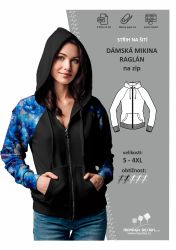 Střih dámská mikina na zip