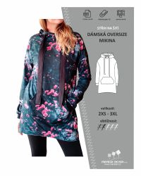 střih na oversize mikinu