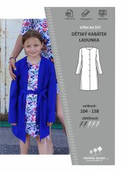 střih na dětský kabátek