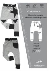 Papírový střih -Haremky pompíci s hvězdičkovou kapsičkou Mavatex Papírový střih -Haremky pompíci s hvězdičkovou kapsičkou Mavatex