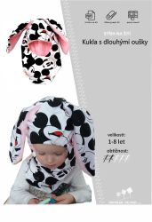 Papírový střih-Kukla s oušky - střih na čepici, šijeme čepici, jak ušít čepici 