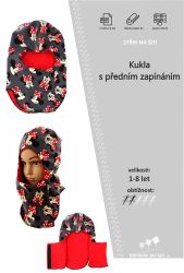 Papírový střih-Kukla s předním zapínám- střih na čepici, šijeme čepici, jak ušít čepici 