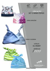  Papírový střih - Tepláčky základní slim fit 
