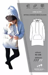 Elektronický střih -DĚTSKÁ OVERSIZE MIKINA