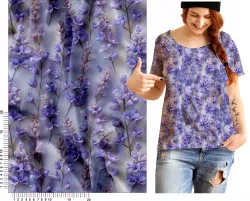 Látka s levandulí