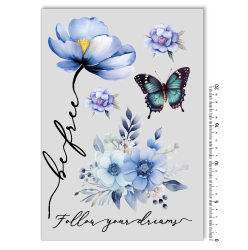 nažehlovací obrázky květina
