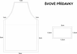Panel na pánskou zástěru. mavaga design