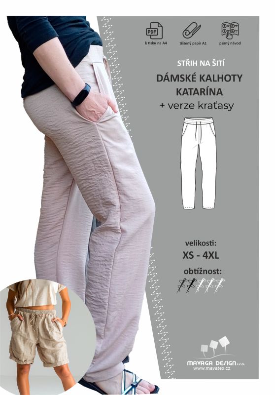 Střih na dámské kalhoty