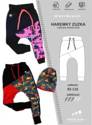 Papírový střih - haremky dělené ZUZKA dětské Mavatex