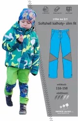Papírový střih -Soft kalhoty slim fit Mavatex
