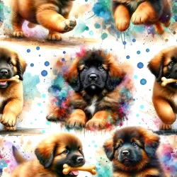 SAM1775 (Leonberger štěně -materiálové varianty)