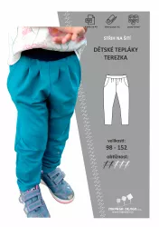 střih na dětské tepláky