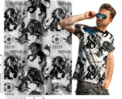 Látka český lev mavaga design Látka český lev mavaga design