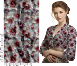 Látka skleněné orchideje mavaga design