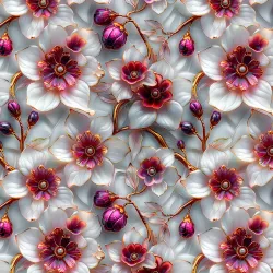 Látka skleněné orchideje mavaga design