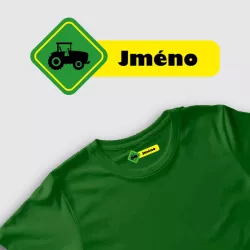 Nažehlovací jmenovky s traktorem - 20ks