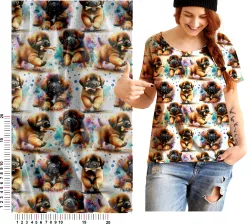 Metráž se vzorem Leonberger mavaga design