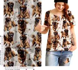 Metráž se vzorem Leonberger mavaga design Metráž se vzorem Leonberger mavaga design
