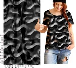 Hadí vlnobití- materiálové varianty   | BELA, Torino -úplet funkční, MILKY -úplet funkční, Lycra, PUSH UP LYCRA/ plavkovina, GARZATO 200gsm- funkční úplet počesaný, Termo lycra počesaná, Softshell zimní 320 gsm, Softshell LETNÍ NEPRUŽNÝ, Softshell letní pružný 220gsm, Softshell jarní 285 gsm, Kočárkovina, Silver pružné plátno, SILKY, DOLOMITY--úplet /teplákovina počesaný