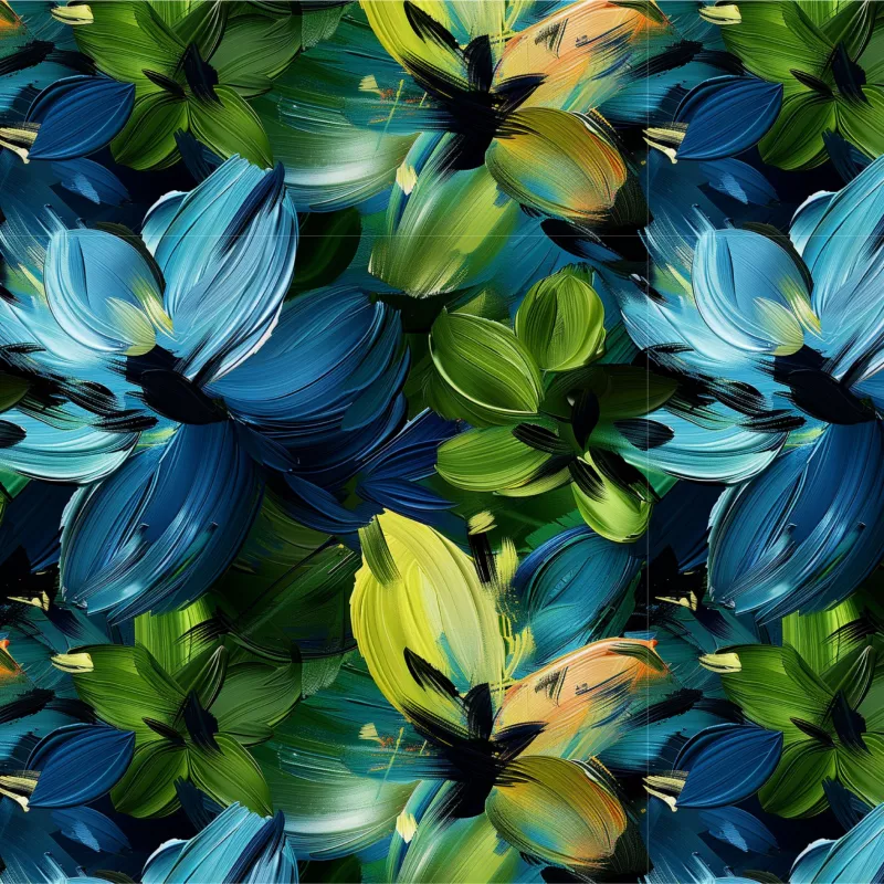 Temperové květy mavaga design