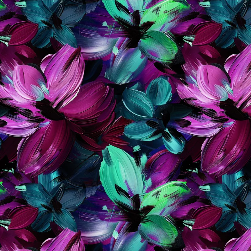 Temperové květy mavaga design