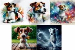 látkový panel JACK russel | SOFTHELL zimní 320gsm, Kočárkovina, X-BAVLNĚNÝ SATÉN