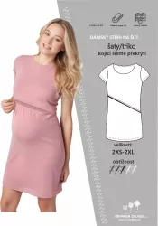 Papírový střih - DÁMSKÉ triko/šaty kojící -vel XXS-2XL Mavatex Papírový střih - DÁMSKÉ triko/šaty kojící -vel XXS-2XL Mavatex