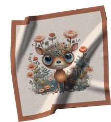 látkový panel Modrá doga | SOFTHELL zimní 320gsm, Kočárkovina, X-BAVLNĚNÝ SATÉN