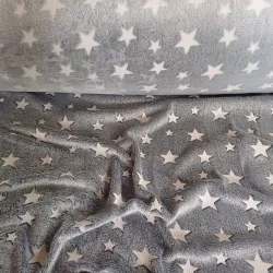 Wellness fleece ŠEDÝ S HVĚZDIČKAMI 