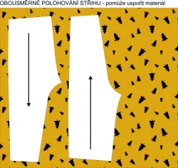 Látka se stromečky na khaki - střih můžete položit obousměrně pro větší úsporu mavaga design Látka se stromečky na khaki - střih můžete položit obousměrně pro větší úsporu mavaga design