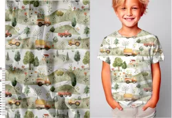 Úplet, teplákovina nebo třeba softshell s autíčky - vzor k tisku mavaga design Úplet, teplákovina nebo třeba softshell s autíčky - vzor k tisku mavaga design