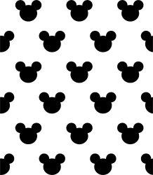 SAM1963 (MICKEY HLAVIČKY  na bílé- materiálové varianty)