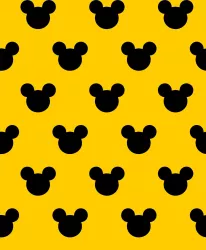 SAM1963C (MICKEY HLAVIČKY  na žluté- materiálové varianty)