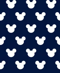 SAM1964B (MICKEY HLAVIČKY  na modré- materiálové varianty)
