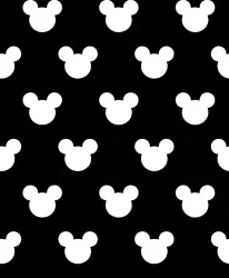 SAM1964 (MICKEY HLAVIČKY  na černé- materiálové varianty)