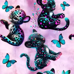 SAM2005B (Leopard na růžové - materiálové varianty)