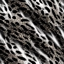 SAM2007 (Leopard srst černostříbrná - materiálové varianty )