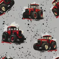 SAM2061 (Traktůry retro červené - materiálové varianty)