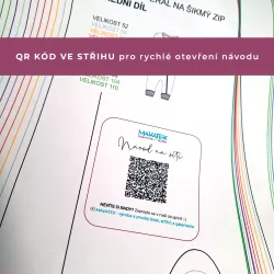 Elektronický střih - Dětský overal se šikmým zipem Mavatex
