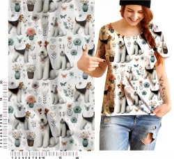 Metráž se vzorem foxteriér mavaga design Metráž se vzorem foxteriér mavaga design