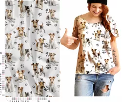 Metráž se vzorem foxteriér mavaga design Metráž se vzorem foxteriér mavaga design