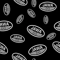 JAWA1C (JAWA LOGO černá - materiálové varianty)