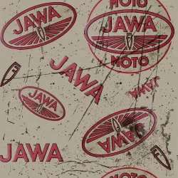 JAWA5A (JAWA LOGO STARÉ- materiálové varianty)