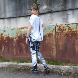 střih na šití oversize halenky