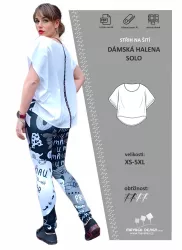 střih na šití oversize halenky