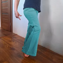 střih na zvonové legíny