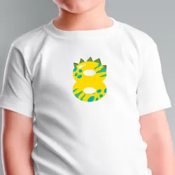 Nažehlovací čísla s dinosaury vyrobeno v EU