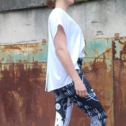 Tištěný střih na dámskou oversize halenku Solo Mavatex střih na šití oversize halenky