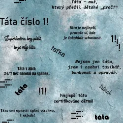 SAM2161 (TÁTA- den otců- materiálové varianty + jednobarevka do kombinace- des,2161D)